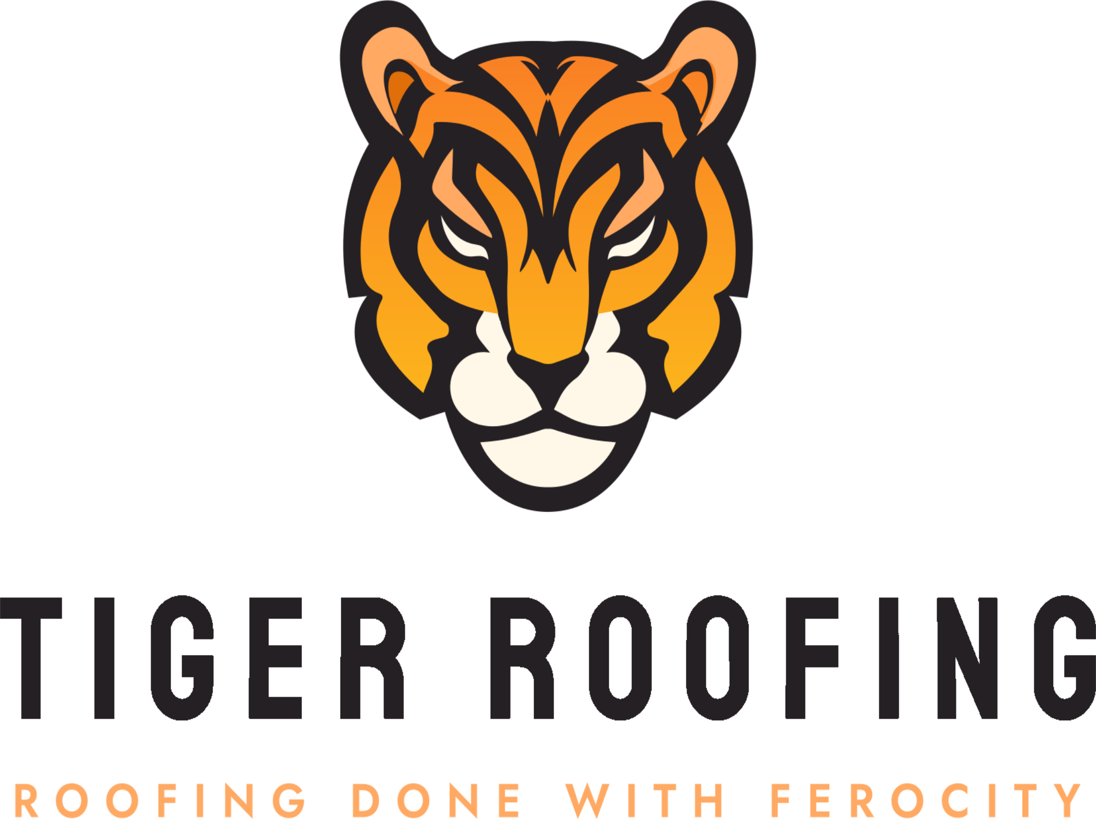 Tiger Roofing GA Transparent Logo dark text